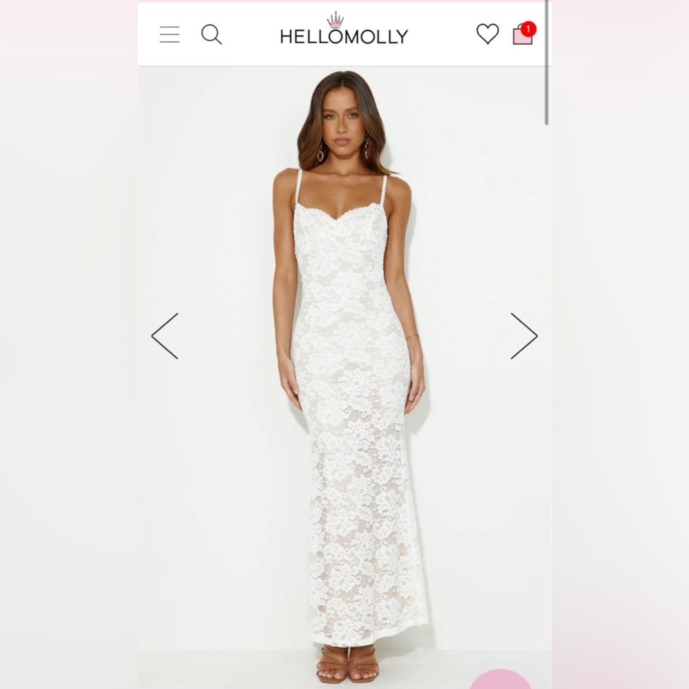 Hello Molly Lace White Dress